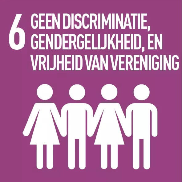 Geef me de vijf - 6 - geen discriminatie - gendergelijkheid - vrijheid van vereniging